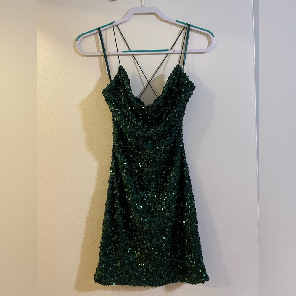 Windsor Green Sequin Dress